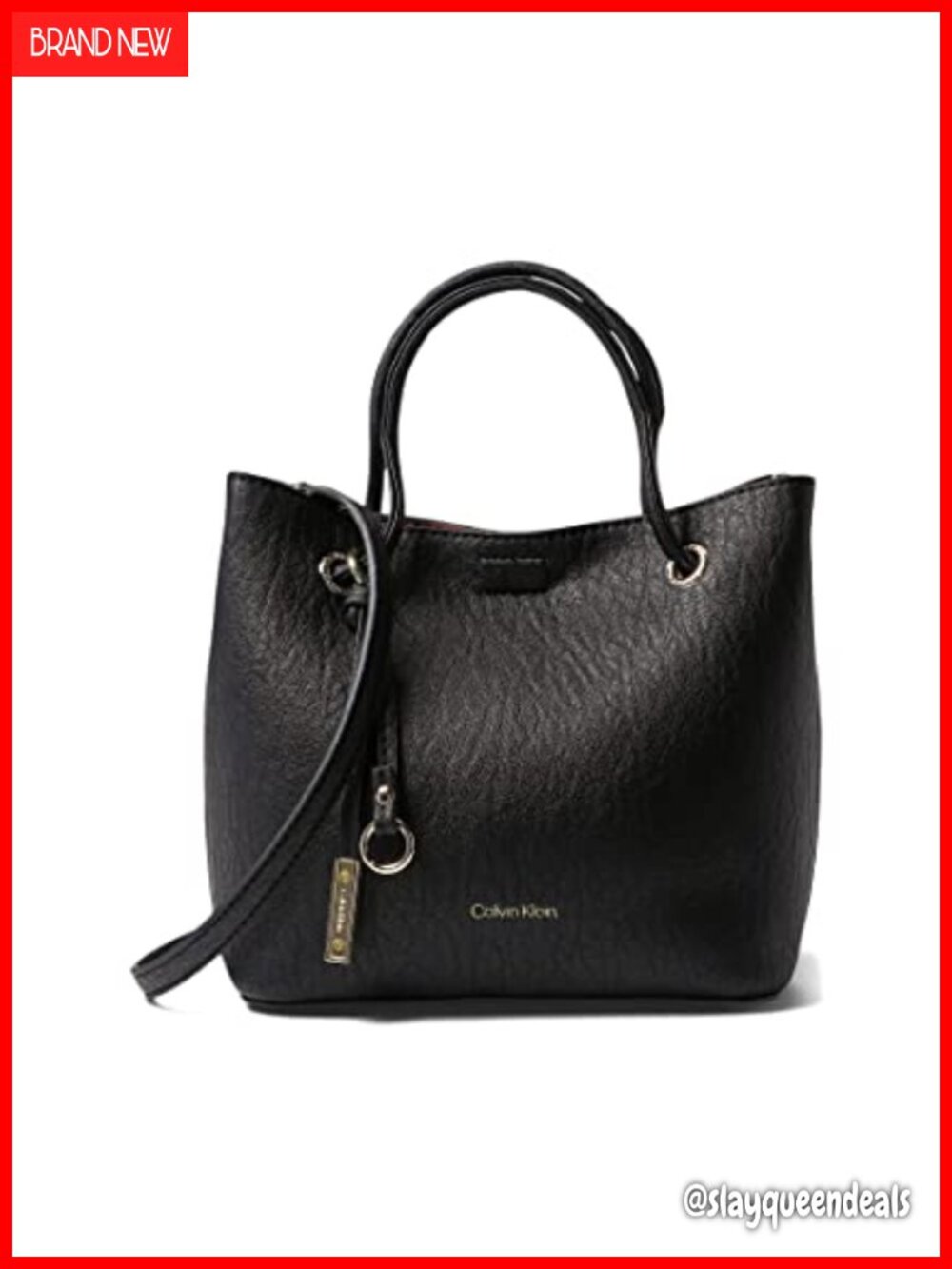 Mini Tote Crossbody Bag with Adjustable Strap and Magnetic Snap Closure